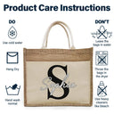 Travel,Beach,Gift For Yourself,Gift For Women,Happy - Monogram Name - Personalized Jute Tote Bag