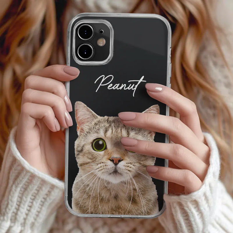 Pet Lovers, Dog Lovers, Cat Lovers - Custom Photo Your Dog Cat Pet - Personalized Clear Phone Case