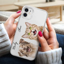 Pet Lovers, Dog Lovers, Cat Lovers - Custom Photo Your Dog Cat Pet - Personalized Clear Phone Case