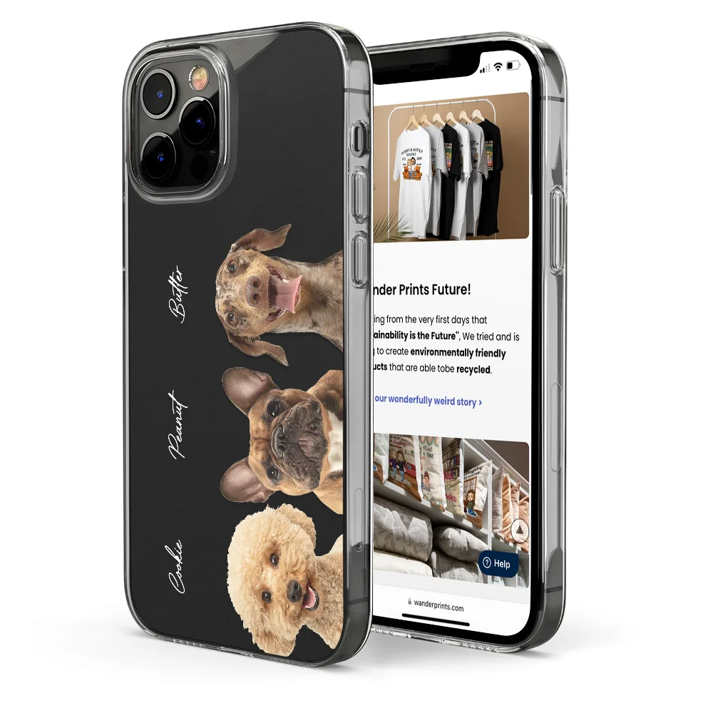 Pet Lovers, Dog Lovers, Cat Lovers - Custom Photo Your Dog Cat Pet - Personalized Clear Phone Case