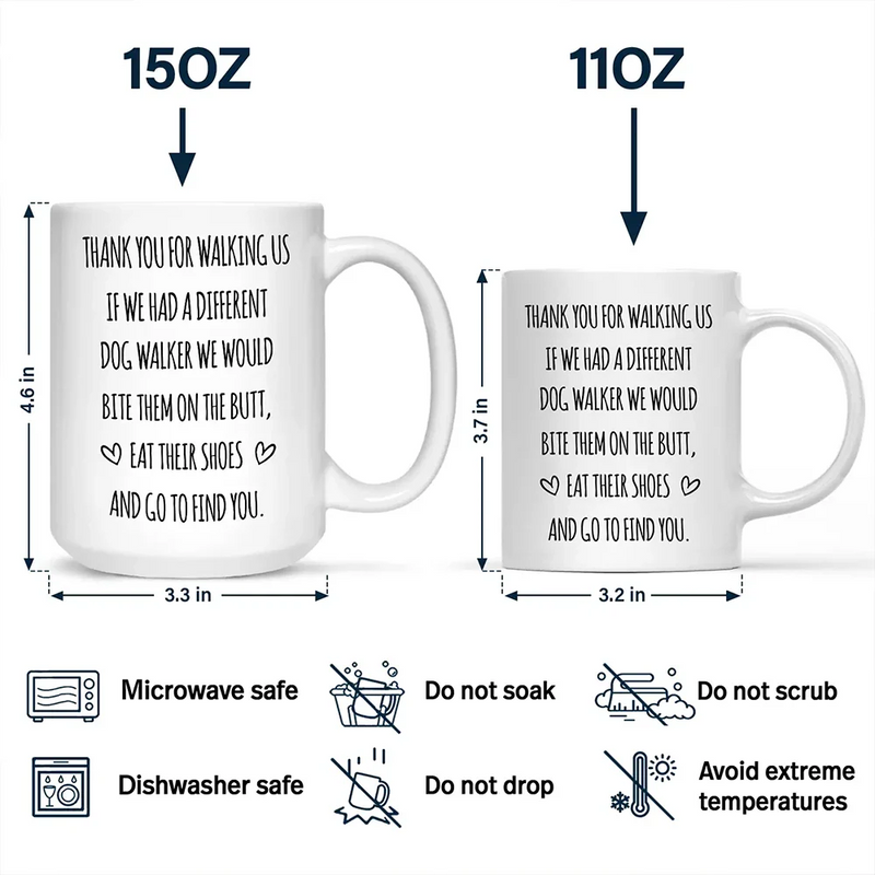 Dog Lovers,Dog Mom,Dog Dad,Gift For Yourself - The Best Dog Walker - Personalized Mug
