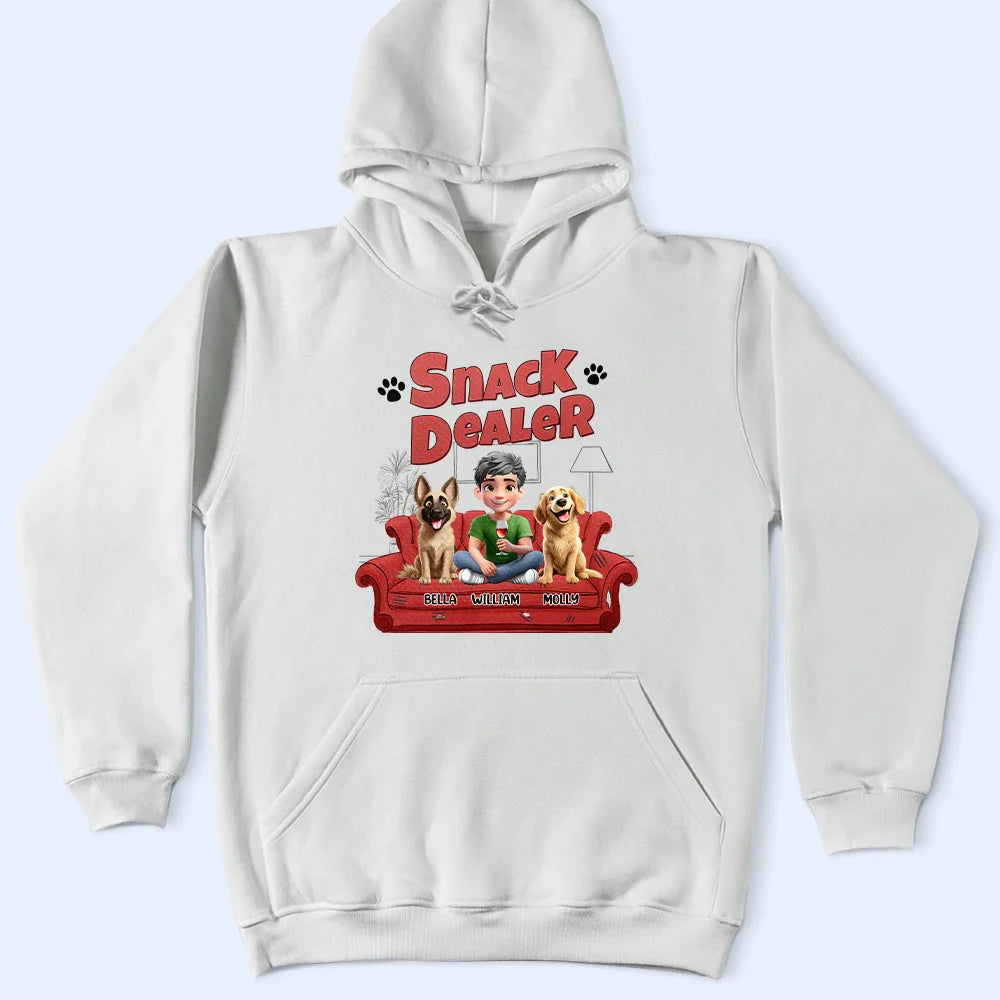 Dog Lovers,Dog Mom,Dog Dad,Gift For Yourself,Happy - Treat Dealer 3D Effect Dogs - Personalized T Shirt