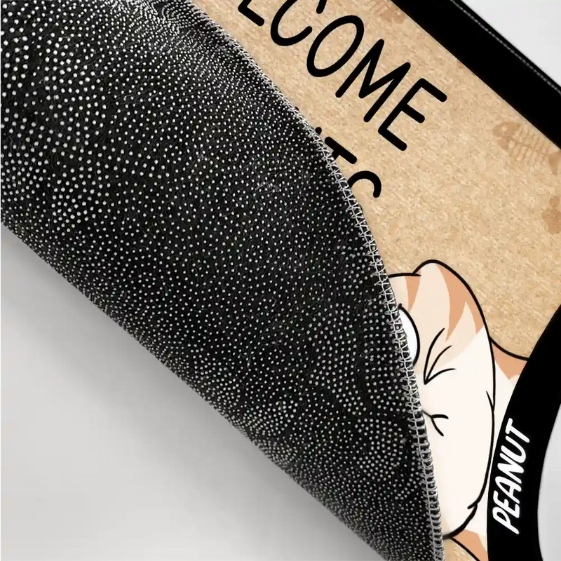 Cat Lovers, Funny - Funny Cats Welcome Peasants - Personalized Doormat