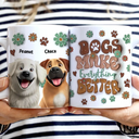 Dog Lovers - Dogs Make Everything Better - 3D Inflated Effect Printed Mug, Personalized White Edge-to-Edge Mug
