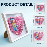 Graduation - Graduation Celebration The Beauty Of The Future 3D Effect - Personalized Flower Shadow Box