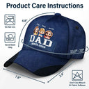 Dad Grandpa Since 3D Effect - Personalized Classic Cap