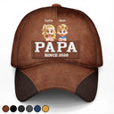 Gift For Father,Dad,Children - Dad Grandpa Since 3D Effect - Personalized Classic Cap