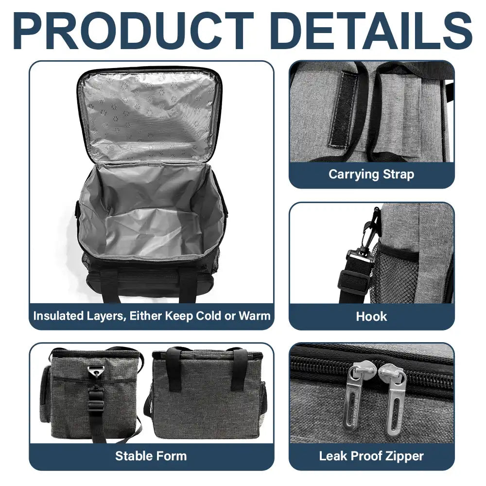 Gift For Yourself, Gift For Women, Gift For Men, Gift For Couples, Gift For Husband, Gift For Wife, Married , Love, Family - Family Name Monogram - Personalized Lunch Bag, Cooling Tote