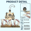 Baseball,Gift For Father,Sport Dad,Dad - Children,Happy - Baseball Dad We Hit A Homerun Scoring As Our Dad - Personalized Acrylic Car Hanger