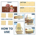 Porte-crayon en bois personnalisé pour femme - Fleur de naissance de l'enseignante