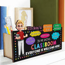 Teacher - In Teacher Classroom It's Okay To Be Yourself - Personalized Wooden Pen Pencil Holder