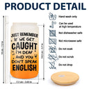 Gift For Bestie, Cruising, Beach, Happy - Warning The Girls Are Drinking Again Cruising - Personalized Ombre Frosted Glass Can