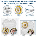 Gift For Couples,Gift For Husband,Gift For Wife,Gift For Boyfriend,Gift For Girlfriend,Old Couples,Love,Custom Photo - Custom Photo I Wish I Could Turn Back The Clock - Personalized Acrylic Desk Clock