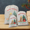 Christmas, Pet Lovers, Dog Lovers, Happy - Merry Woofmas Overnight Delivery 3D Effect Dog - Personalized Favor Bag