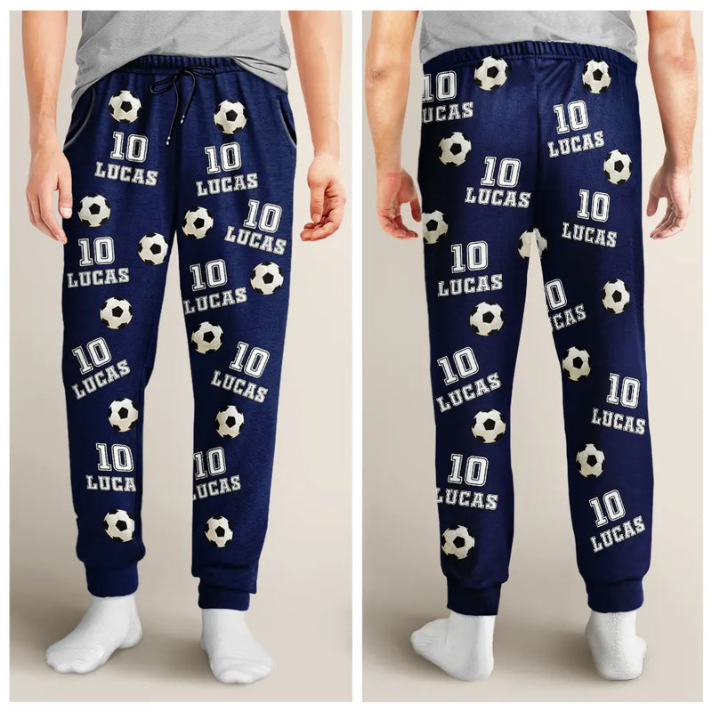 Gift For Yourself, Gift For Women, Gift For Men, Baseball, Football, Softball, Happy - Sports Pattern Baseball Volleyball Basketball - Personalized Sweatpants