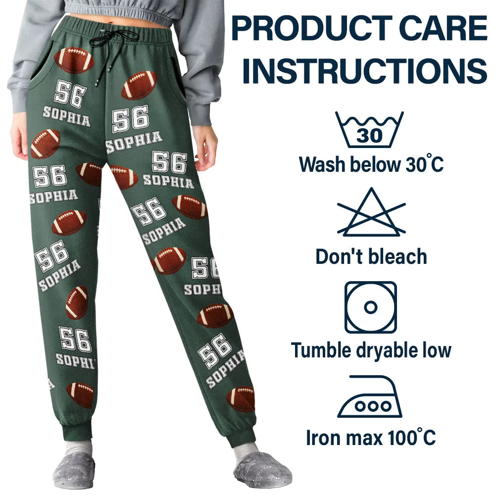 Gift For Yourself, Gift For Women, Gift For Men, Baseball, Football, Softball, Happy - Sports Pattern Baseball Volleyball Basketball - Personalized Sweatpants