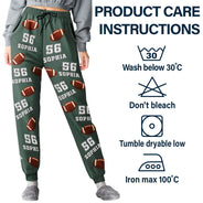 Gift For Yourself, Gift For Women, Gift For Men, Baseball, Football, Softball, Happy - Sports Pattern Baseball Volleyball Basketball - Personalized Sweatpants