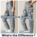 Gift For Yourself, Gift For Women, Gift For Men, Baseball, Football, Softball, Happy - Sports Pattern Baseball Volleyball Basketball - Personalized Sweatpants