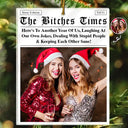 Gift For Bestie,Gift For Sisters,Happy,Christmas,Custom Photo - Custom Photo Here's To Another Year Of Us The Besties Times - Personalized Custom Shaped Acrylic Ornament