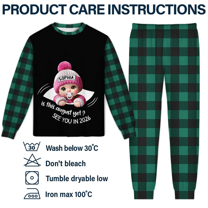 New baby,New Dad,New Mom,Happy - Baby Expecting Christmas On The Inside See You In - Personalized Unisex Pajamas Set