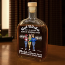 Gift For Bestie,Best friends' Hobby,Happy - Here's To Another Year Of Bonding Over Alcohol Best Friends - Personalized Whiskey Bottle