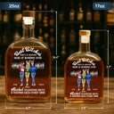 Gift For Bestie,Best friends' Hobby,Happy - Here's To Another Year Of Bonding Over Alcohol Best Friends - Personalized Whiskey Bottle