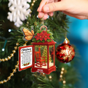 Memorial,Family,Parents,Gift For Grandparents,Sad,Top Market - Christmas In Heaven 3D Effect Memorial Bird - Personalized Custom Shaped Acrylic Ornament