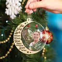 Christmas,Memorial,Custom Photo,Family,Sad - Custom Photo The Sky Look Different When You Have Someone Up There - Personalized 2-Layered Mix Ornament