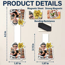 Reading,Gift For Yourself,Gift For Women,Happy - 3D Reading Girl With Birth Month Flower - Personalized Custom Shaped Magnetic Bookmark Clip