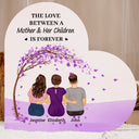 Gift For Women,Gift For Mother,Single Mom, Daughters,Sons,Children,Love - The Love Between A Mother & Her Daughters Sons - Personalized Custom Shaped Light Box