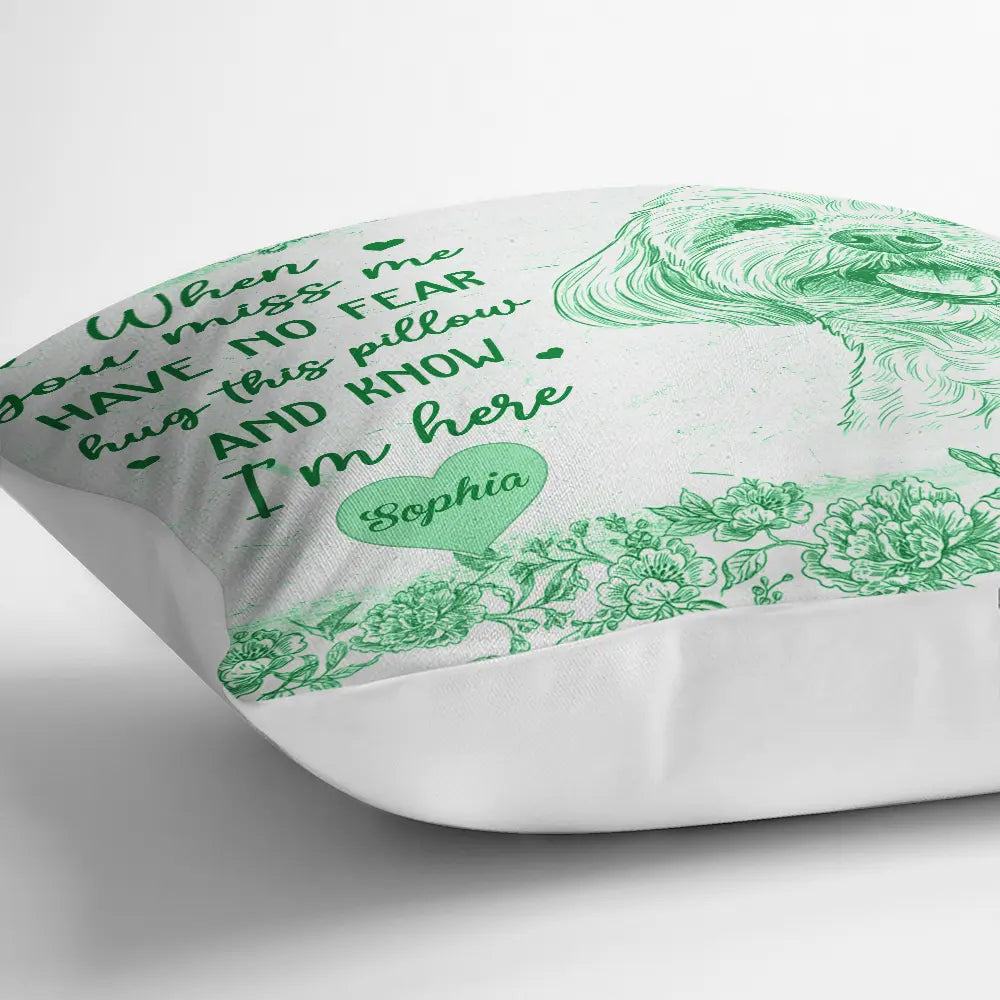 Photo - Pencil Sketch,Custom Photo,Memorial,Gift For Mother,Family,Sad - Custom Photo Pencil Sketch Have No Fear Hug This Pillow - Personalized Pillow