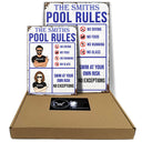 Pool Rules No Diving - Swimming Pool Decor - Personalized Custom Classic Metal Signs