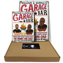 Garage Bar Every Hour Is Happy Hour - Personalized Custom Classic Metal Signs