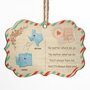 You Always Have Me - Long Distance Relationship Gift - Personalized Custom Wooden Ornament