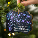 Grandchildren Are Always Close To The Heart Butterfly - Gift For Grandma - Personalized Custom Wooden Ornament
