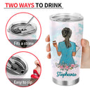 Coffee Scrubs And Rubber Gloves - Gift For Nurses - Personalized Custom Tumbler