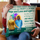 I Hug This Soft Pillow - Gift For Grandparent, Grandkid - Personalized Custom Pillow