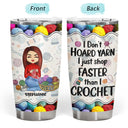 Punching People Is Frowned Upon - Gift For Crochet - Personalized Custom Tumbler