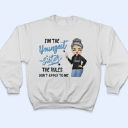 Je suis la sœur aînée - Cadeau pour frères et sœurs - T-shirt personnalisé