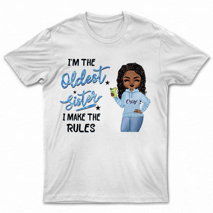 Je suis la sœur aînée - Cadeau pour frères et sœurs - T-shirt personnalisé