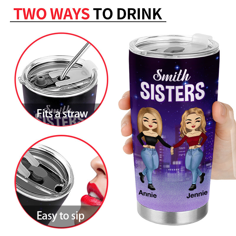Classy A Bit Smart - Gift For Sisters, Siblings - Personalized Custom Tumbler