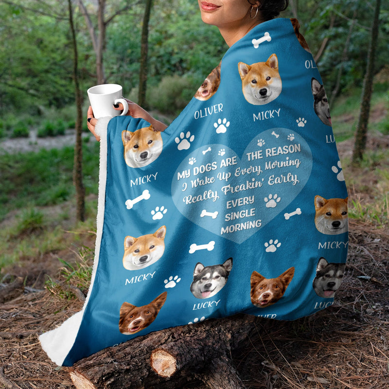 Custom Photo Dog Cat We’ll Be Watching You - Gift For Pet Lovers - Personalized Custom Fleece Blanket