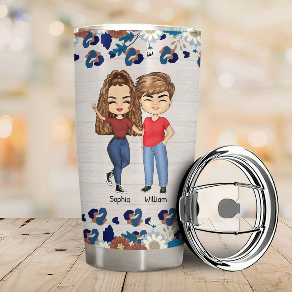 Walk Through But Only True Friends - Gift For Besties - Personalized Custom Tumbler