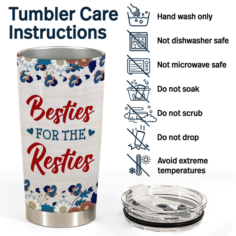 Walk Through But Only True Friends - Gift For Besties - Personalized Custom Tumbler