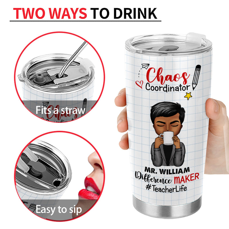 I'm A Teacher What's Your Superpower - Gift For Teachers - Personalized Custom Tumbler