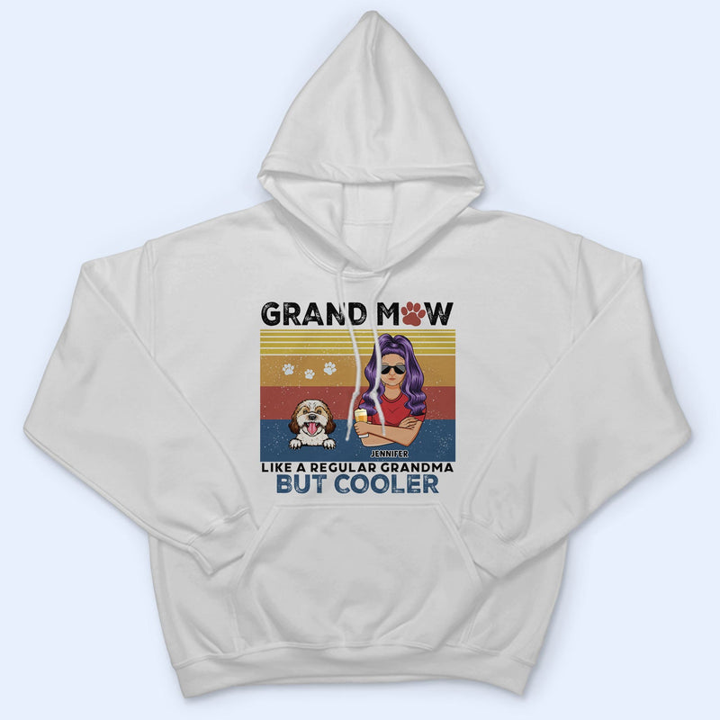 Les amoureux des animaux aiment les grands-parents, mais en plus cool ! Cadeau pour les amoureux des chiens et des chats ! T-shirt personnalisé