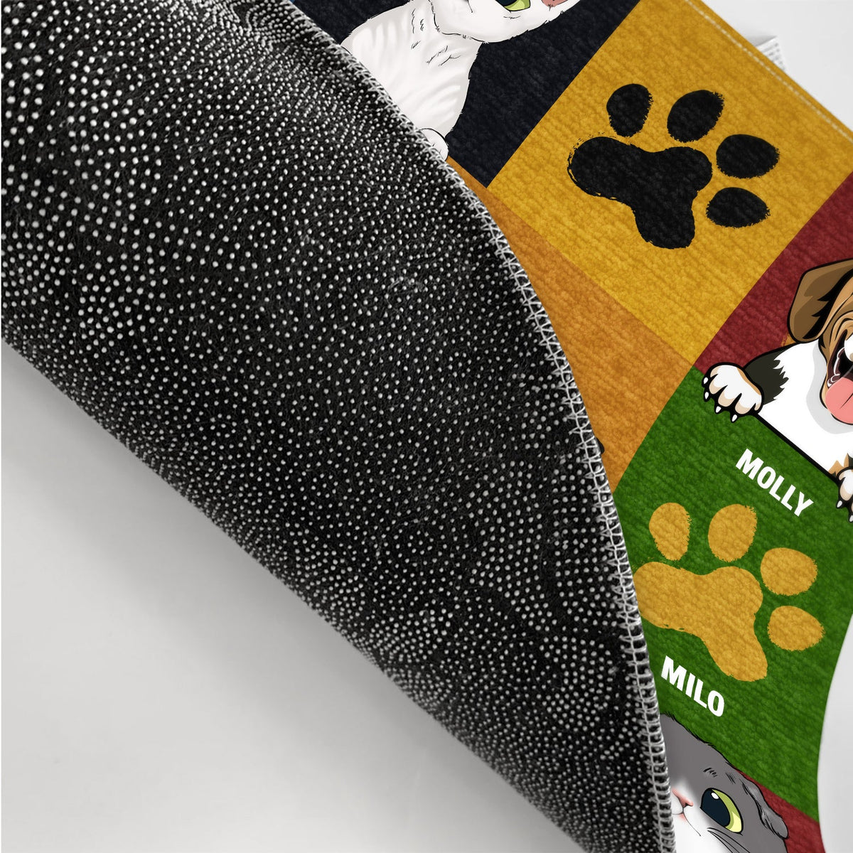 Dog Cat Wipe Your Paws - Gift For Pet Lovers - Personalized Custom Doormat