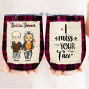 Best Friends Never Too Far To Wine Together - Gift For BFF Besties & Siblings - Personalized Custom Wine Tumbler