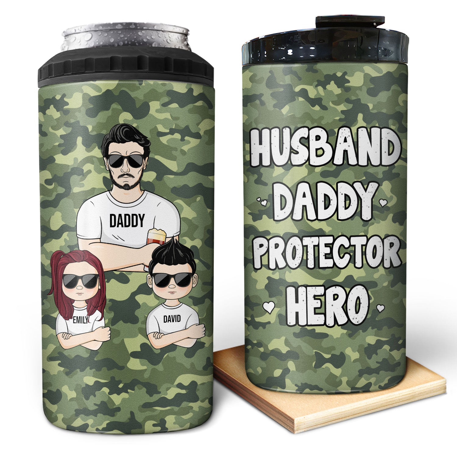 Best One Editable Color Bottle or Can Cooler For Dad