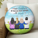 Our Friendship Will Always Remain - Birthday Gift For Besties, BFF Best Friends, Siblings, Sisters, Girls - Personalized Custom Round Pillow